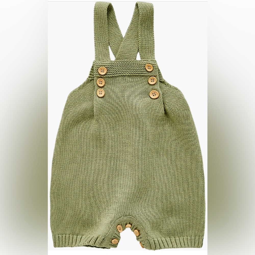 Ashmi & Co. Spencer Knit Cotton Romper 🧸NWT🧸
Size 9-12 M